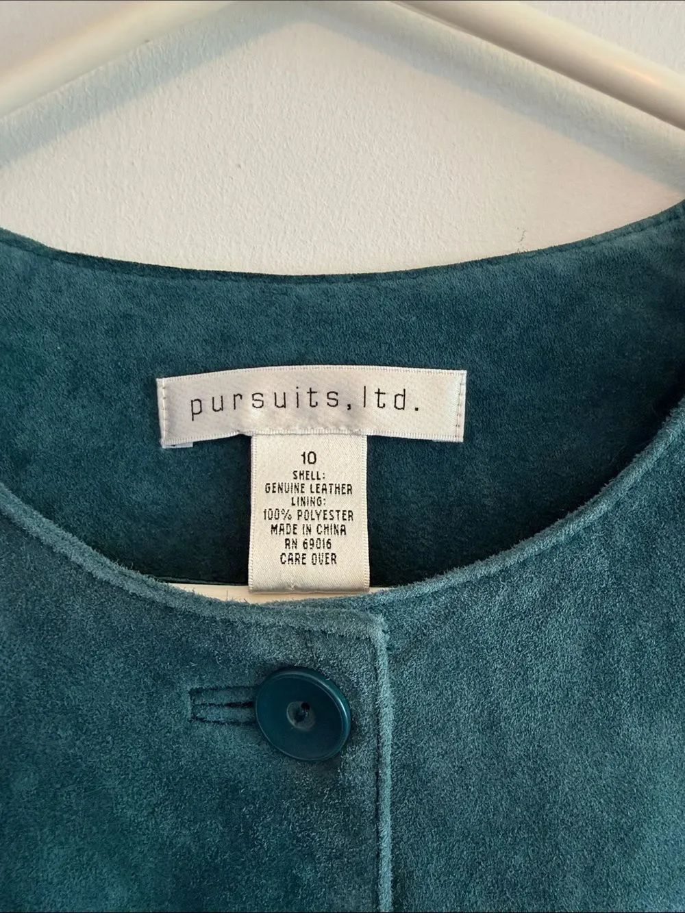Pursuits, ltd. Teal Button-Front Women's Jacket - Picture 2 of 5